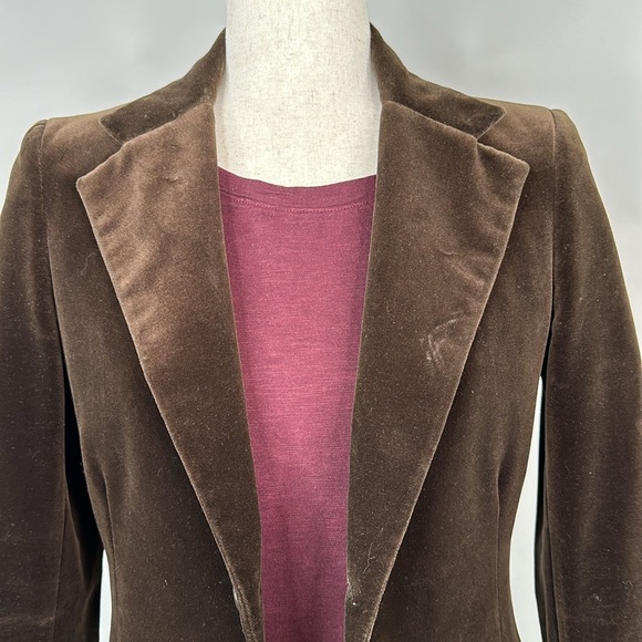 Vintage Ruth Meyers Inc. Oklahoma City Brown Velvet Blazer - Picture 1 of 7